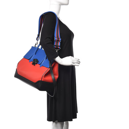 Versace Vitello Palazzo Empire Bag Red Blue Black 2 of 15