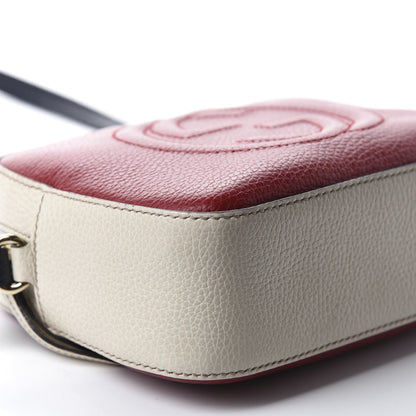 Gucci Dollar Calfskin Small Soho Disco Bag Hibiscus Red Mystic White Blue 6 of 10