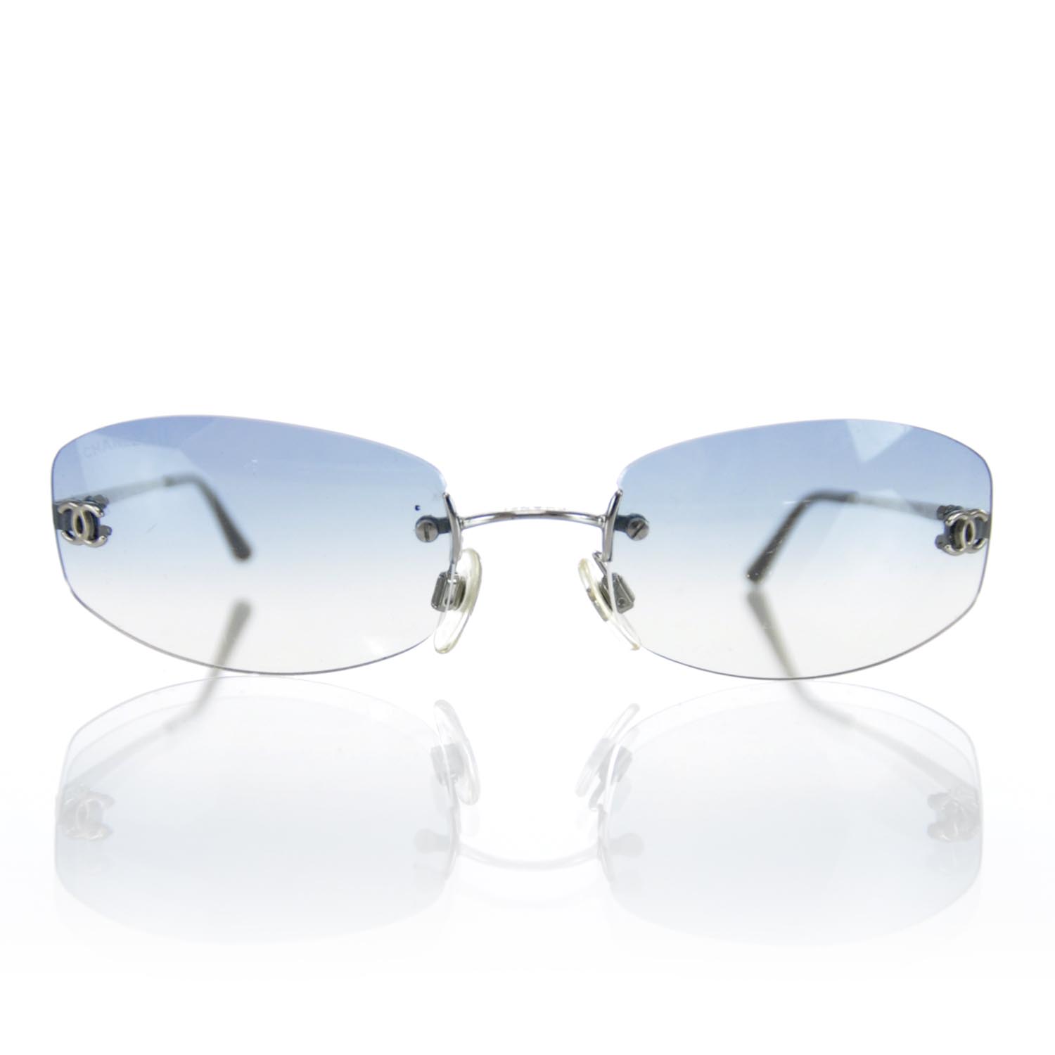 Chanel Frameless Sunglasses 4002 Blue 2 of 7