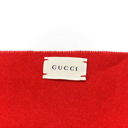 Gucci Wool Childrens GG Monogram Ladybug Scarf Red 3 of 5