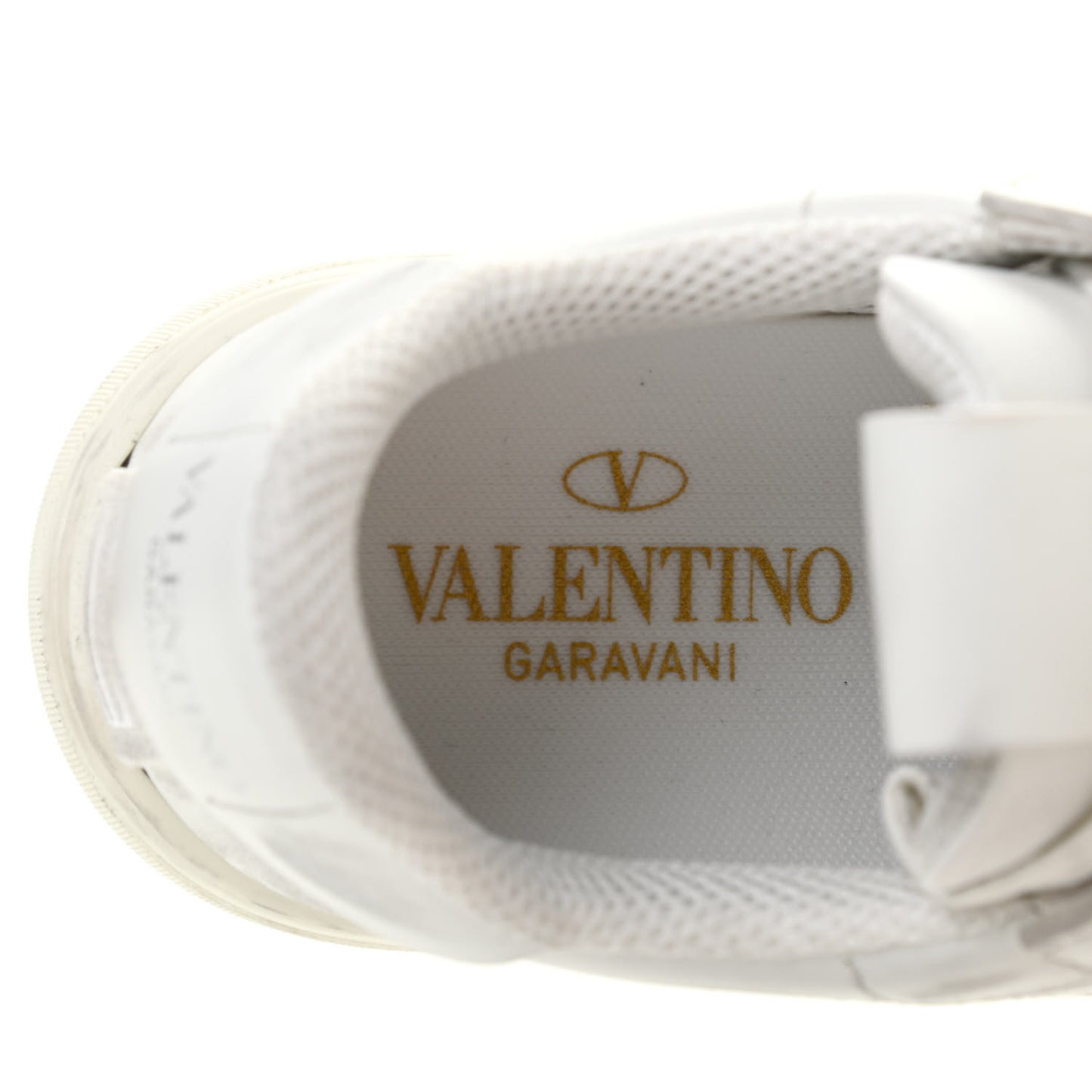 Calfskin Womens VL7N Sneakers 37.5 White Ice