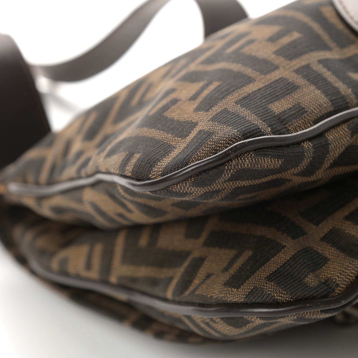 Fendi Zucca Buckle Shoulder Bag Tobacco 11 of 15