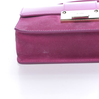 Jimmy Choo Patent Suede Rebel Crossbody Bag Pink 7 of 12