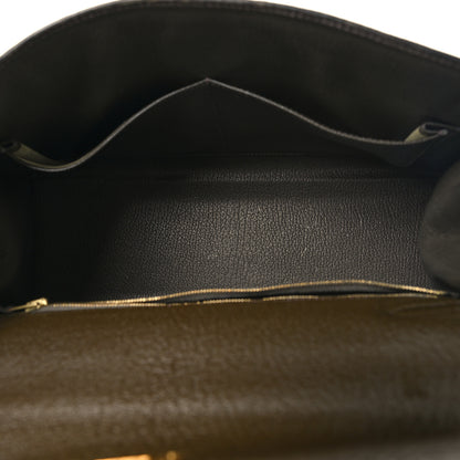 Hermes Chevre De Coromandel Kelly Sellier 32 Cocoan 5 of 14