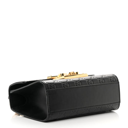 Gucci Guccissima Small Padlock Shoulder Bag Black 4 of 14