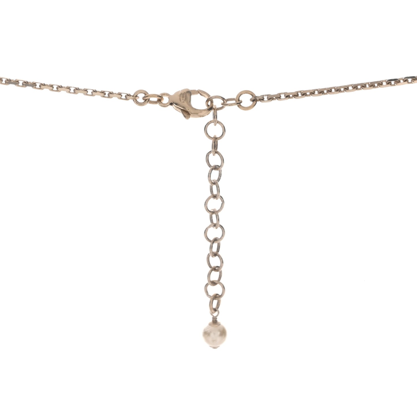 Resin Crystal Pearl CC Necklace Multicolor