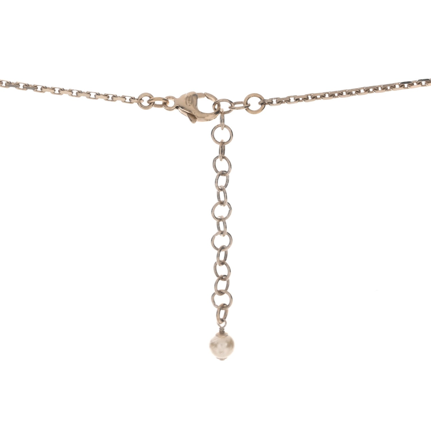 Chanel Resin Crystal Pearl CC Necklace Multicolor 4 of 6