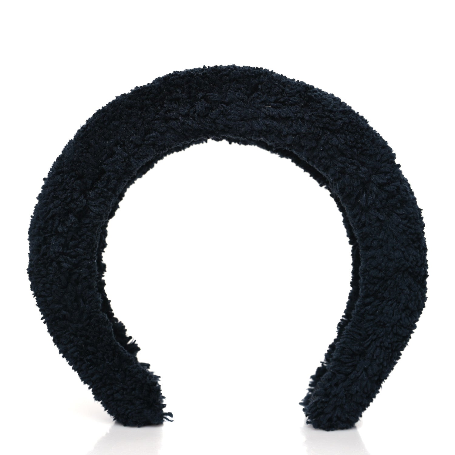 Prada Terrycloth Logo Headband Black White 3 of 6