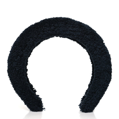 Prada Terrycloth Logo Headband Black White 3 of 6