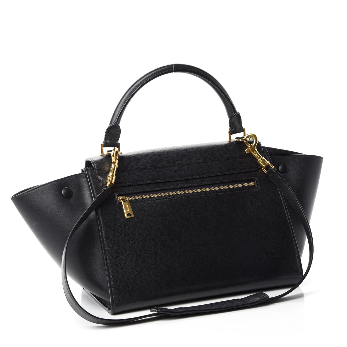 Liege Calfskin Small Trapeze Black