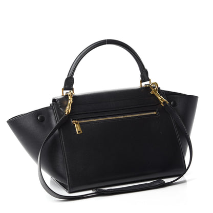 Celine Liege Calfskin Small Trapeze Black 3 of 9
