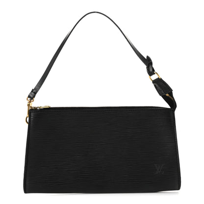 Louis Vuitton Epi Pochette Accessories 24 Black 1 of 10