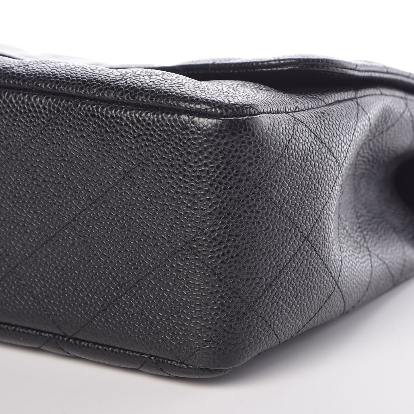 Caviar Quilted Jumbo Single Flap Black
