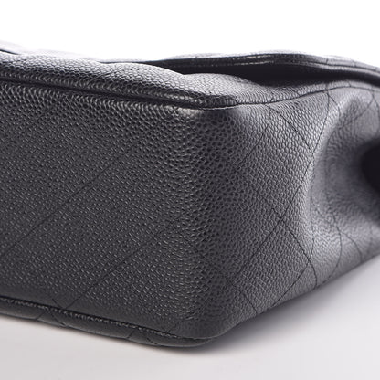 Chanel Caviar Quilted Jumbo Single Flap Black 9 of 10