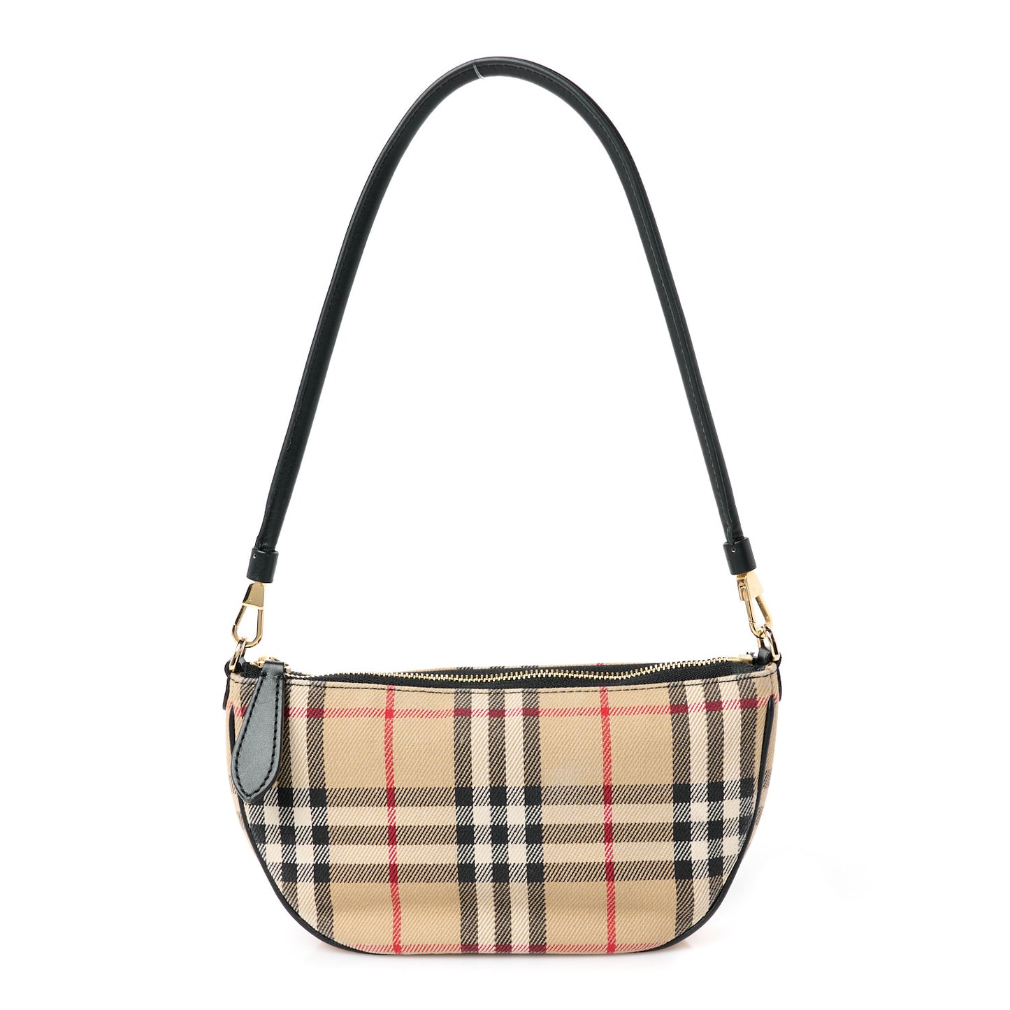 Vintage Check Calfskin Olympia Slim Pouch Archive Beige