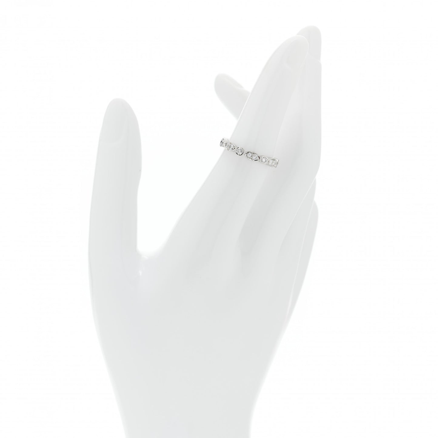Platinum Diamond Jazz Band Ring 50 5.5