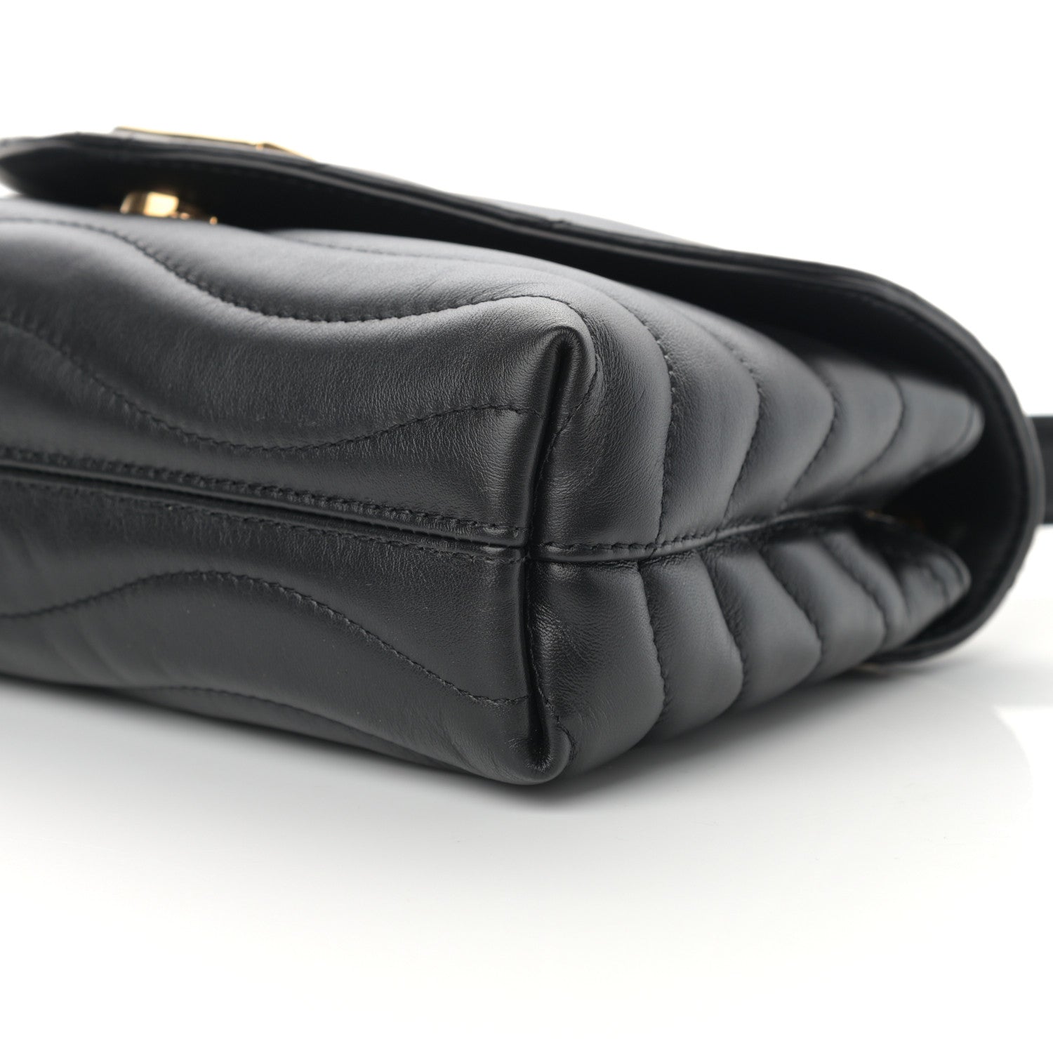 Louis Vuitton Calfskin LV New Wave Chain Bag Black 9 of 10