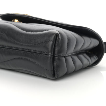 Louis Vuitton Calfskin LV New Wave Chain Bag Black 9 of 10