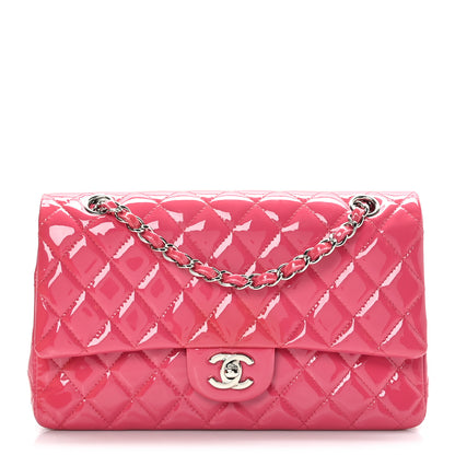 Chanel Patent Quilted Medium Double Flap Pink 1 of 10