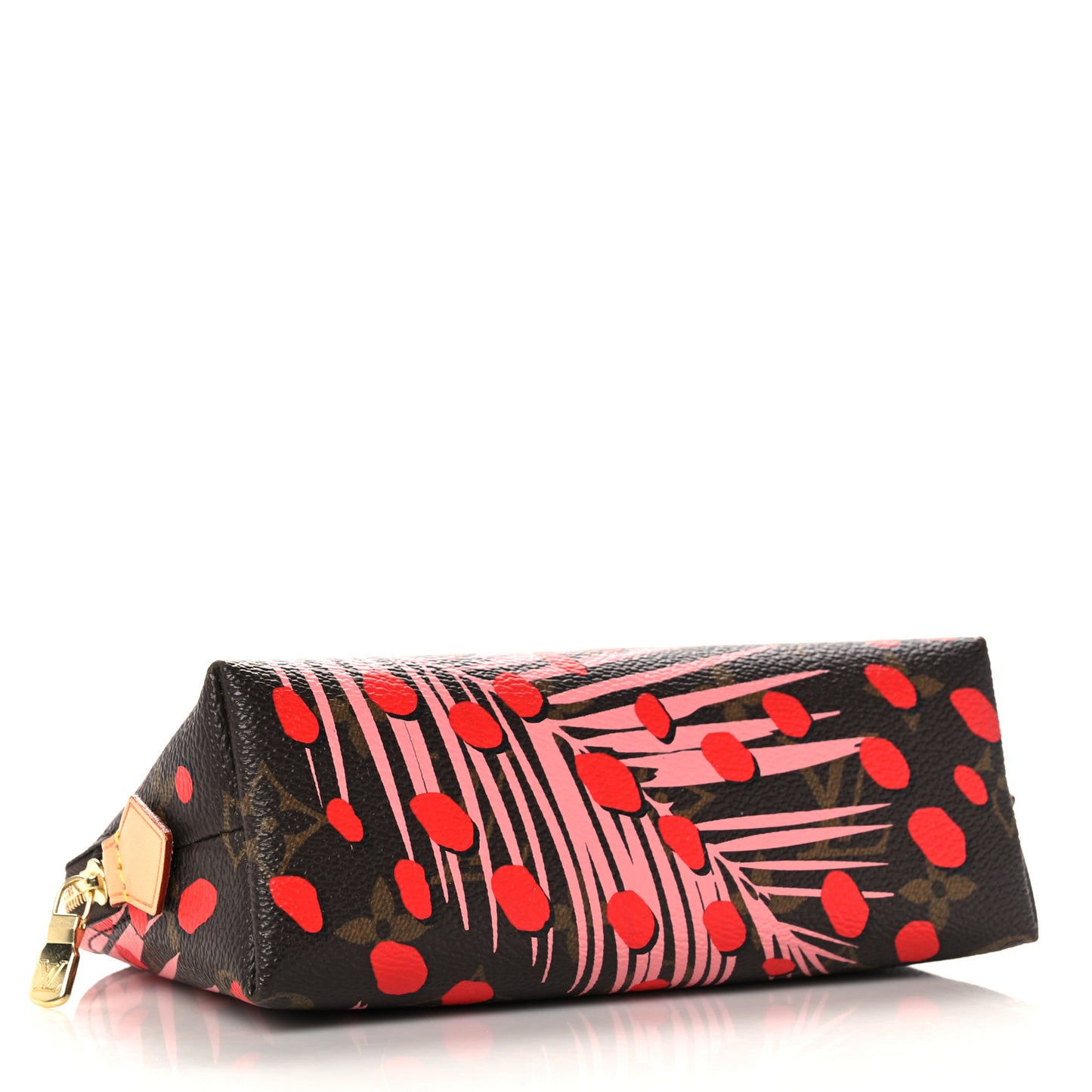 Monogram Jungle Dots Cosmetic Pouch Sugar Pink Poppy