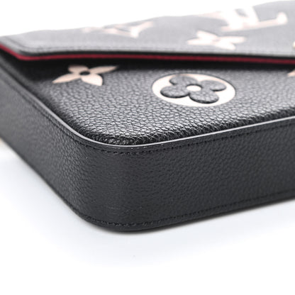 Louis Vuitton Empreinte Monogram Giant Felicie Pochette Black Beige 10 of 10