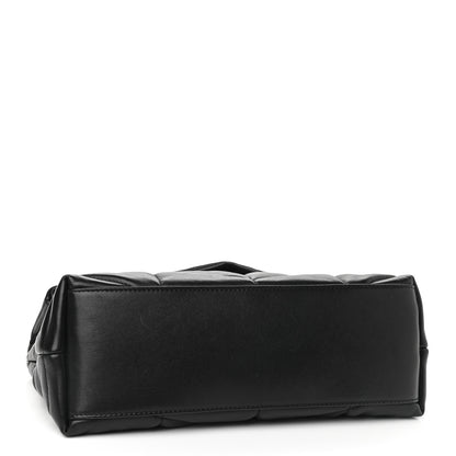 Saint Laurent Lambskin Quilted Small Loulou Puffer Monogram Chain Satchel Black 4 of 11