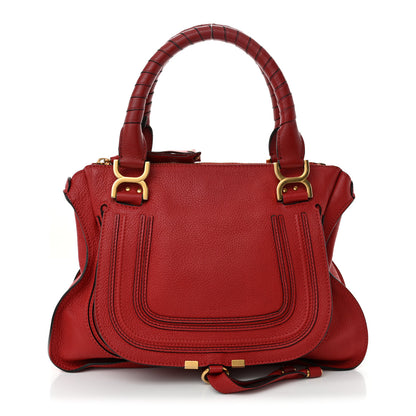 Chloe Calfskin Medium Marcie Satchel Peony Red 1 of 12
