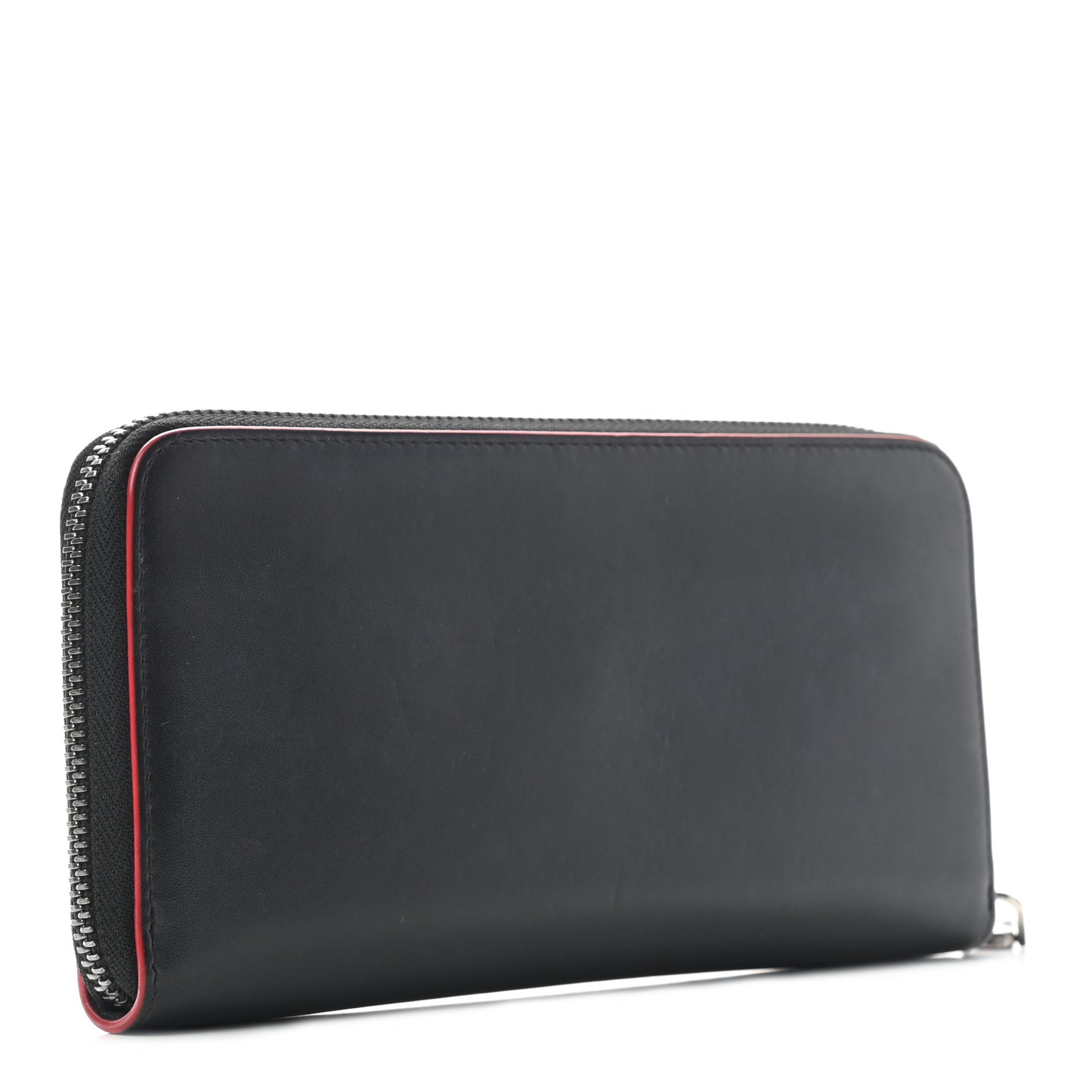 Calfskin Panettone Zip Around Wallet Black