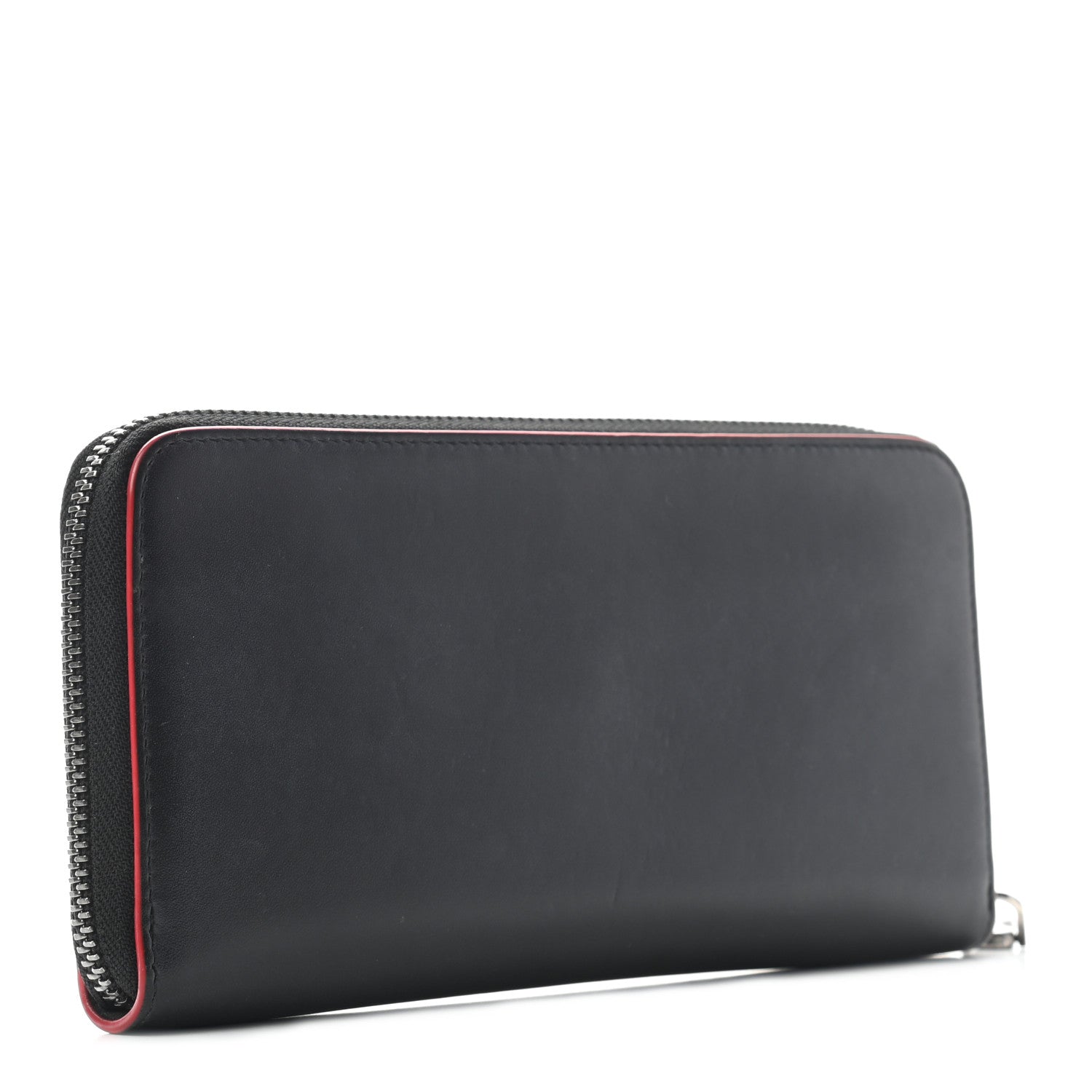 Christian Louboutin Calfskin Panettone Zip Around Wallet Black 3 of 6