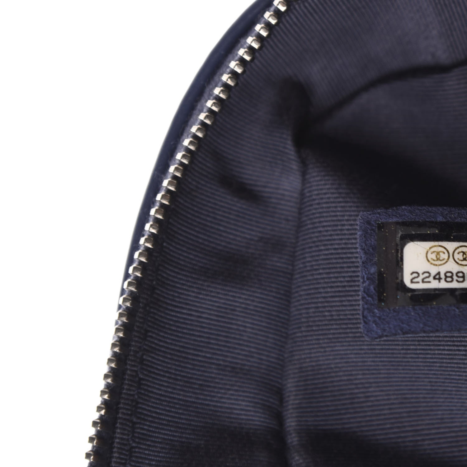 Chanel Aged Calfskin Quilted Jumbo Chain Detail Flap Blue 9 of 10