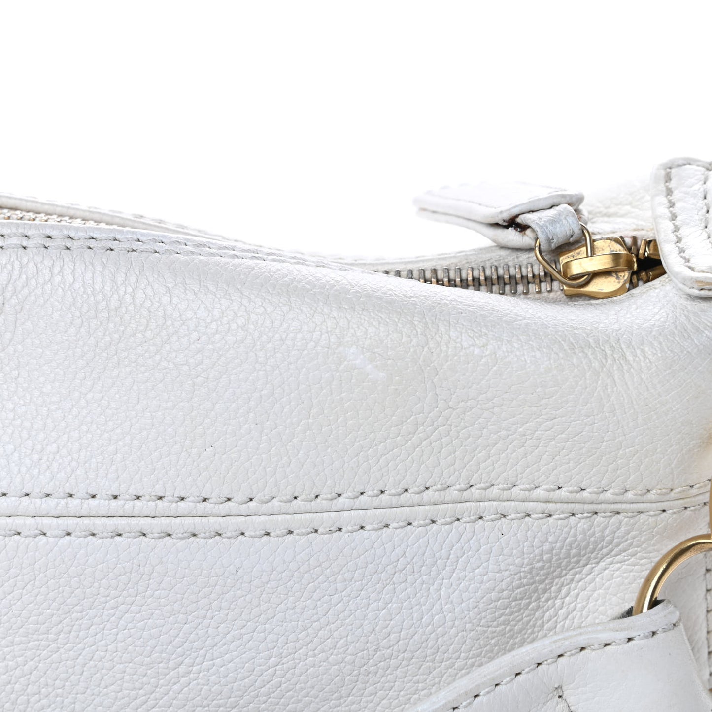 Calfskin CC Hobo White