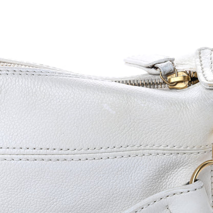 Chanel Calfskin CC Hobo White 12 of 15