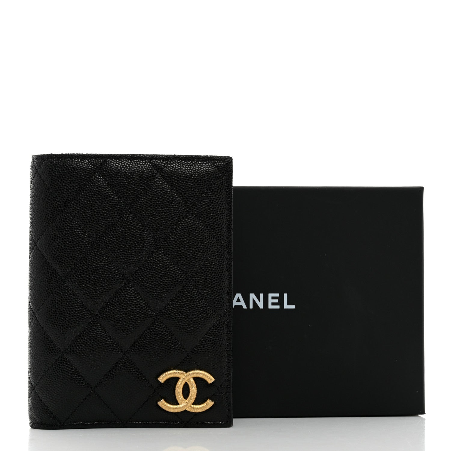 Chanel Caviar Quilted CC Passport Holder Black 8 of 8