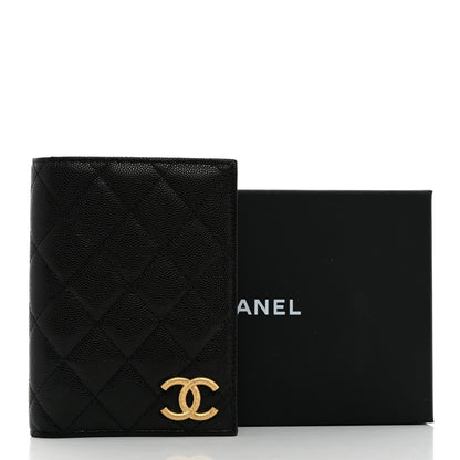 Chanel Caviar Quilted CC Passport Holder Black 8 of 8