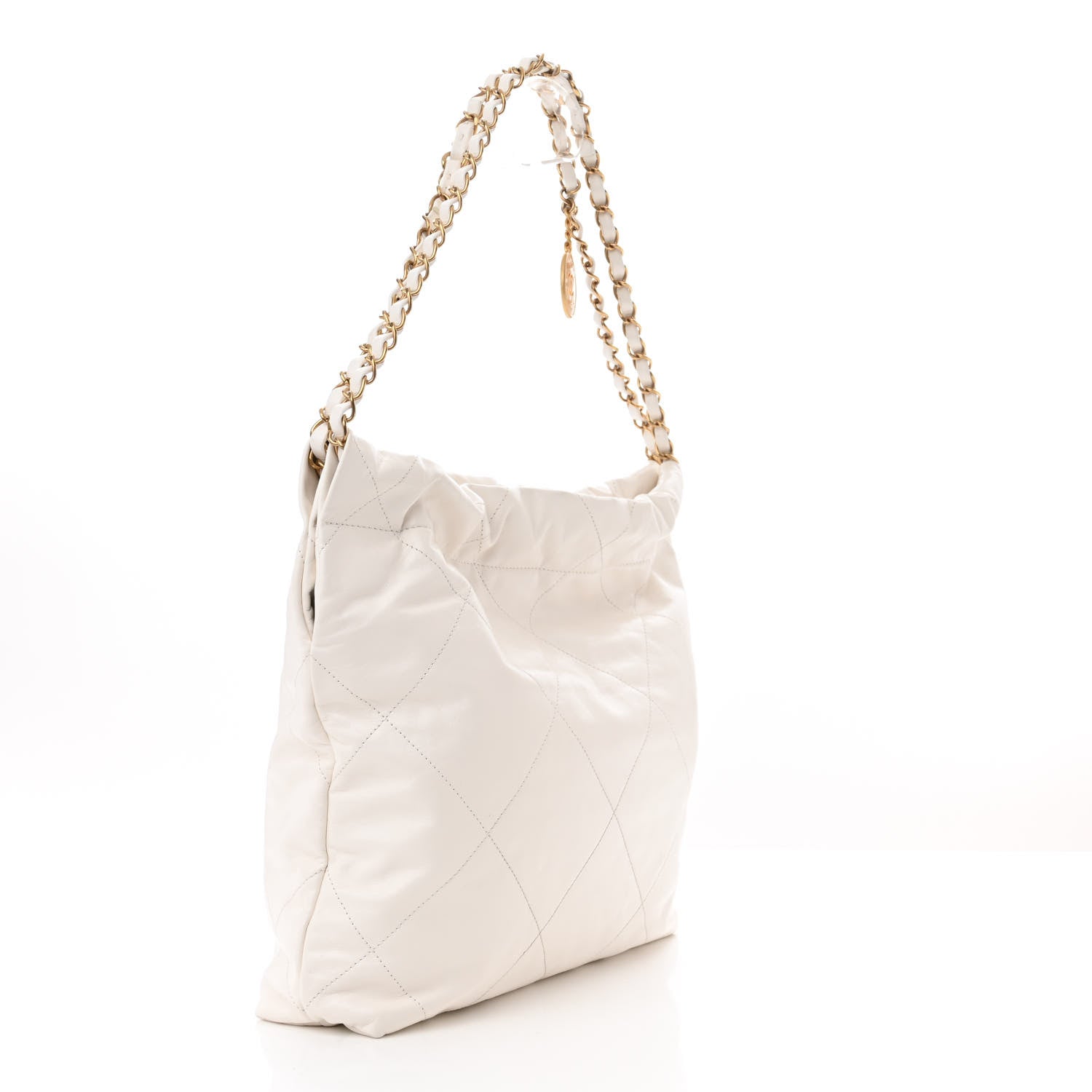 Chanel Calfskin Quilted Small Chanel 22 White 4 of 11