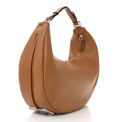 Fendi Vitello Grace Matte Small Fendigraphy Hobo Bag Caramello 3 of 10