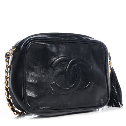 Chanel Lambskin CC Tassel Camera Case Black 3 of 8