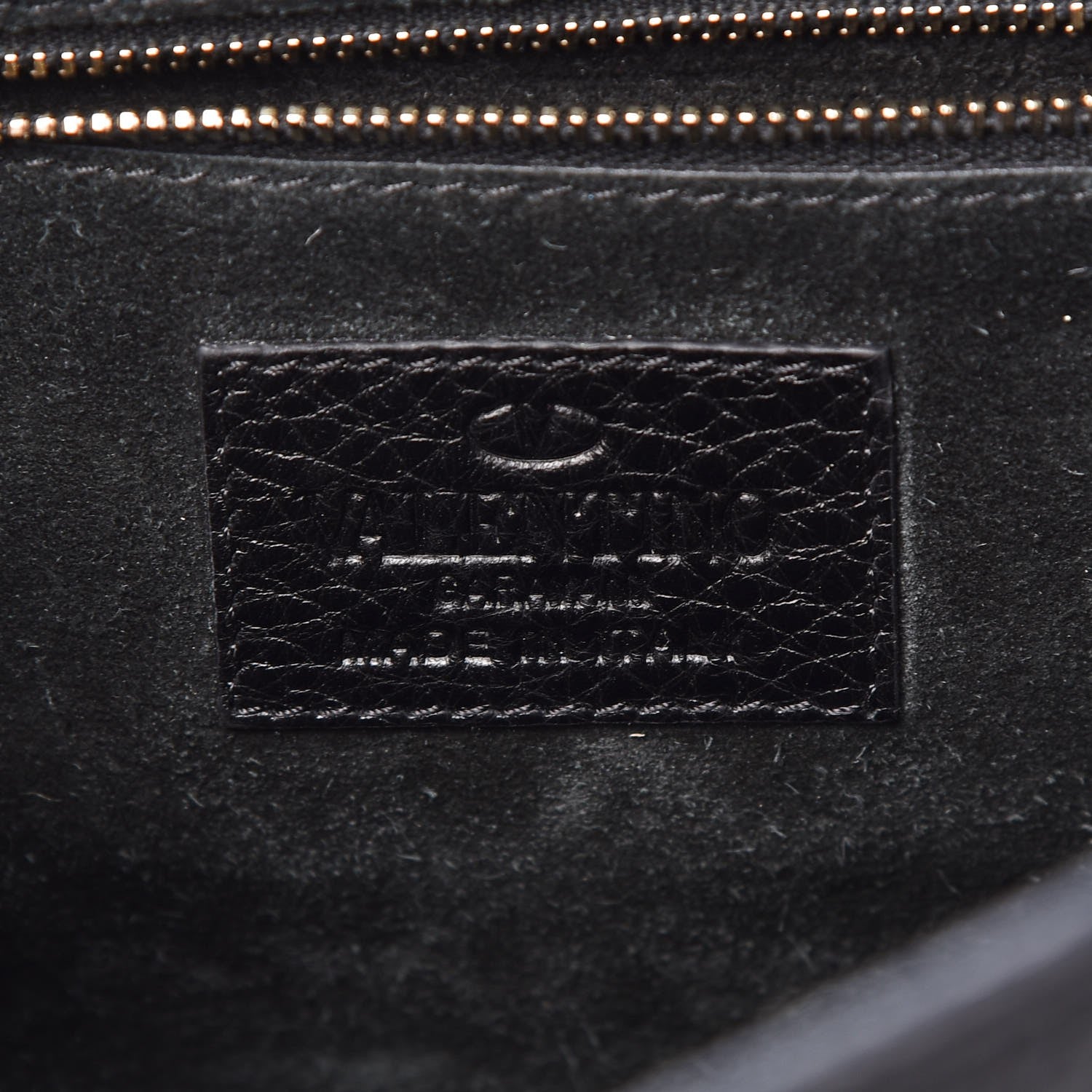 Valentino Garavani Grained Calfskin Rockstud Top Handle Flap Shoulder Bag Black 7 of 8