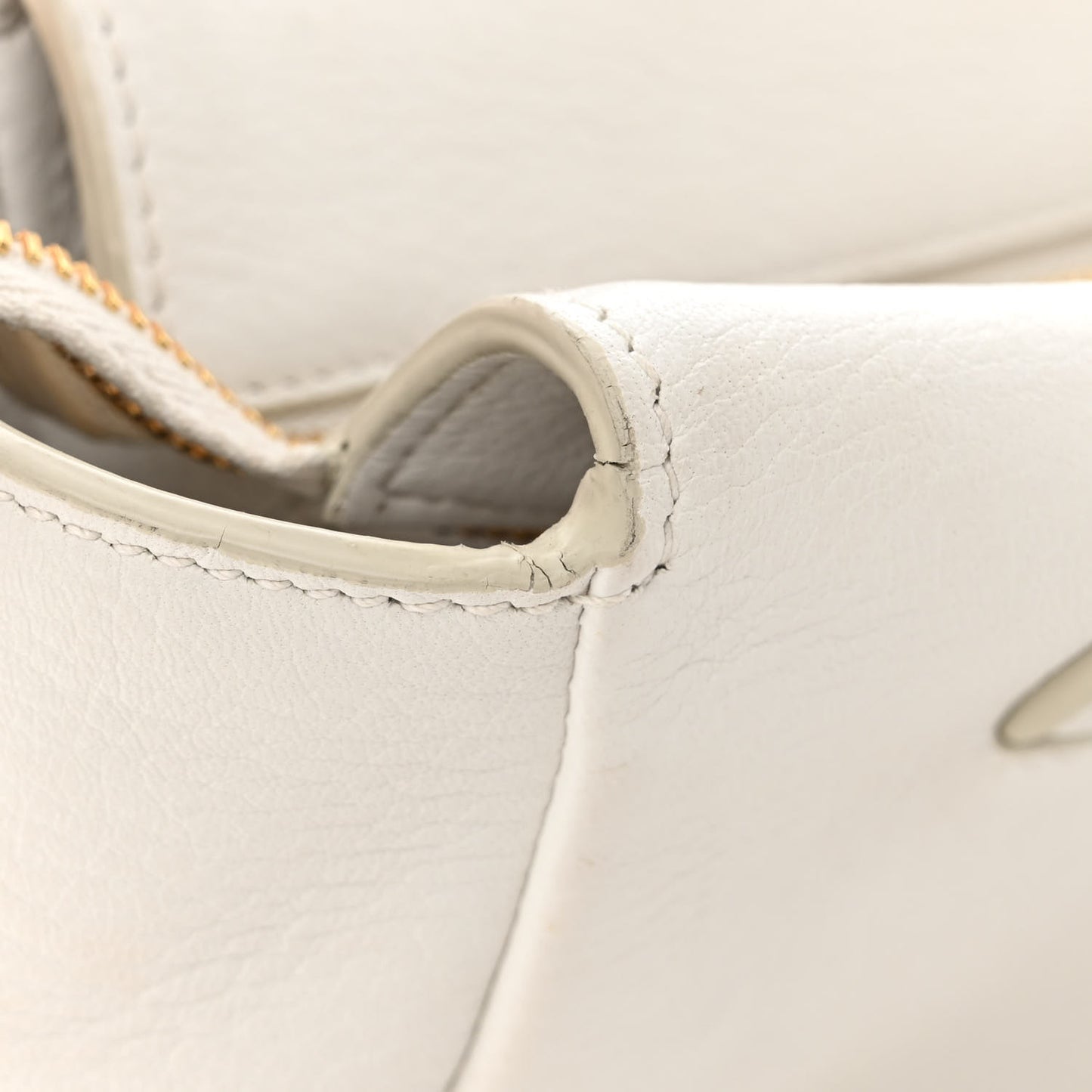 Vitello Cervo Mini Satchel White