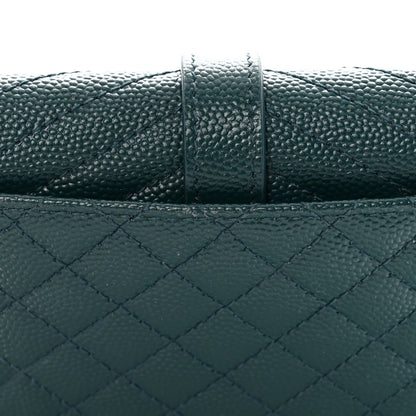 Saint Laurent Grain De Poudre Textured Mixed Matelasse Triquilt Small Monogram Envelope Wallet Sea Turquoise 10 of 10