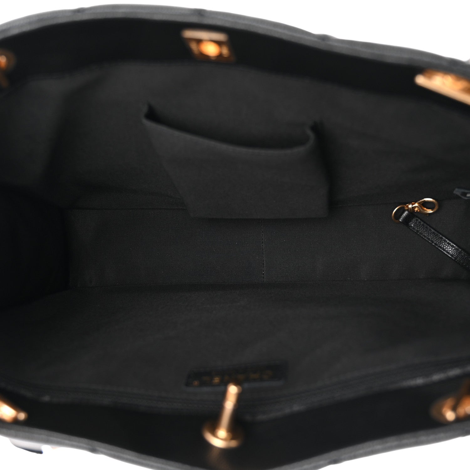 Chanel Caviar Quilted Sweet Classic Shopping Tote Black 5 of 10