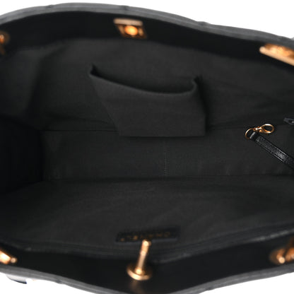 Chanel Caviar Quilted Sweet Classic Shopping Tote Black 5 of 10