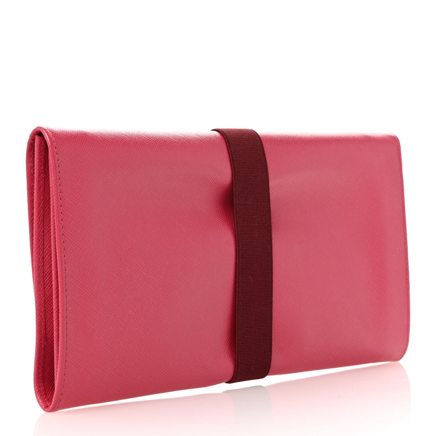 Saffiano Metal Flap Clutch Peonia