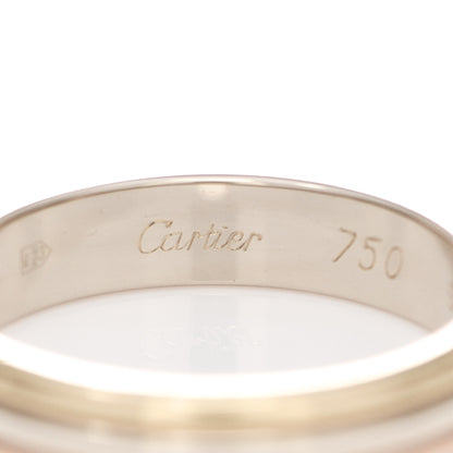 Cartier 18K Pink White Yellow Gold 3.8mm Trinity Wedding Band Ring 51 5.75 4 of 5