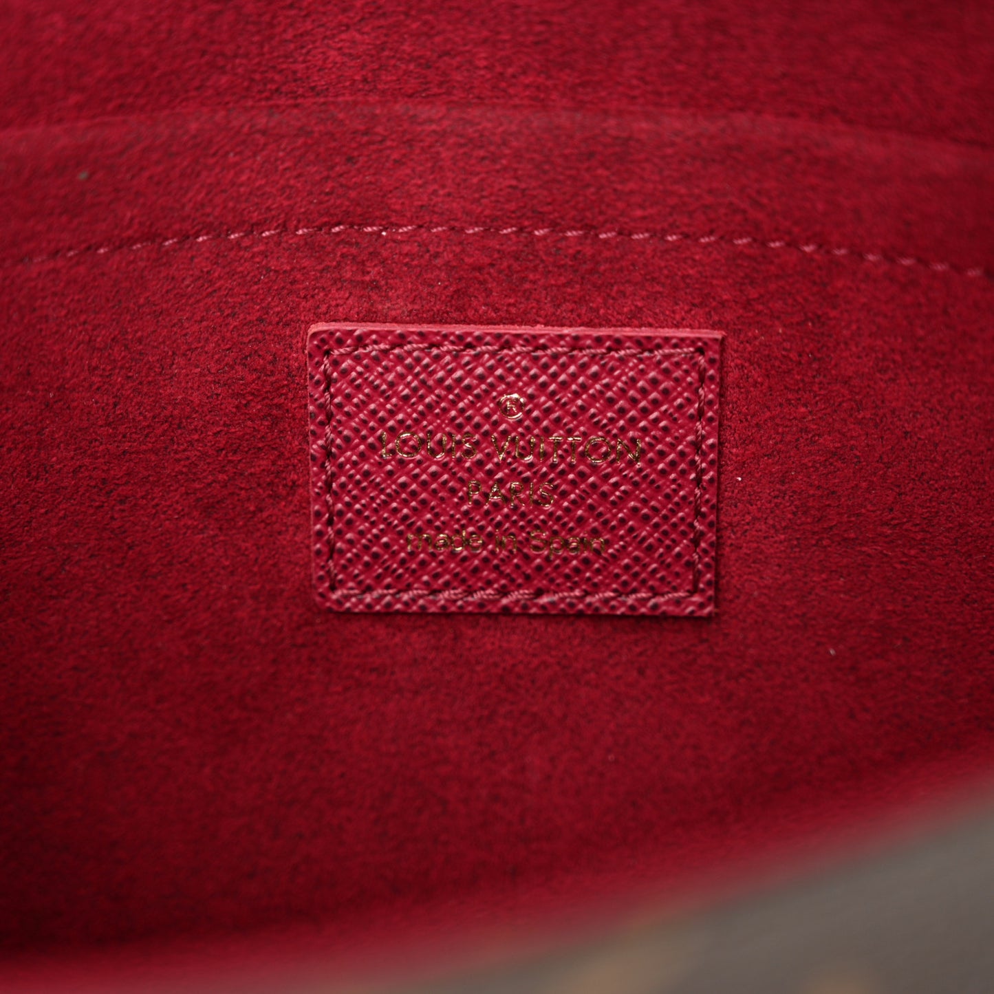 Monogram Pochette Felicie Chain Wallet Fuchsia