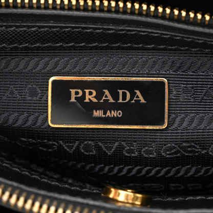 Prada Saffiano Medium Galleria Double Zip Tote Black 8 of 13