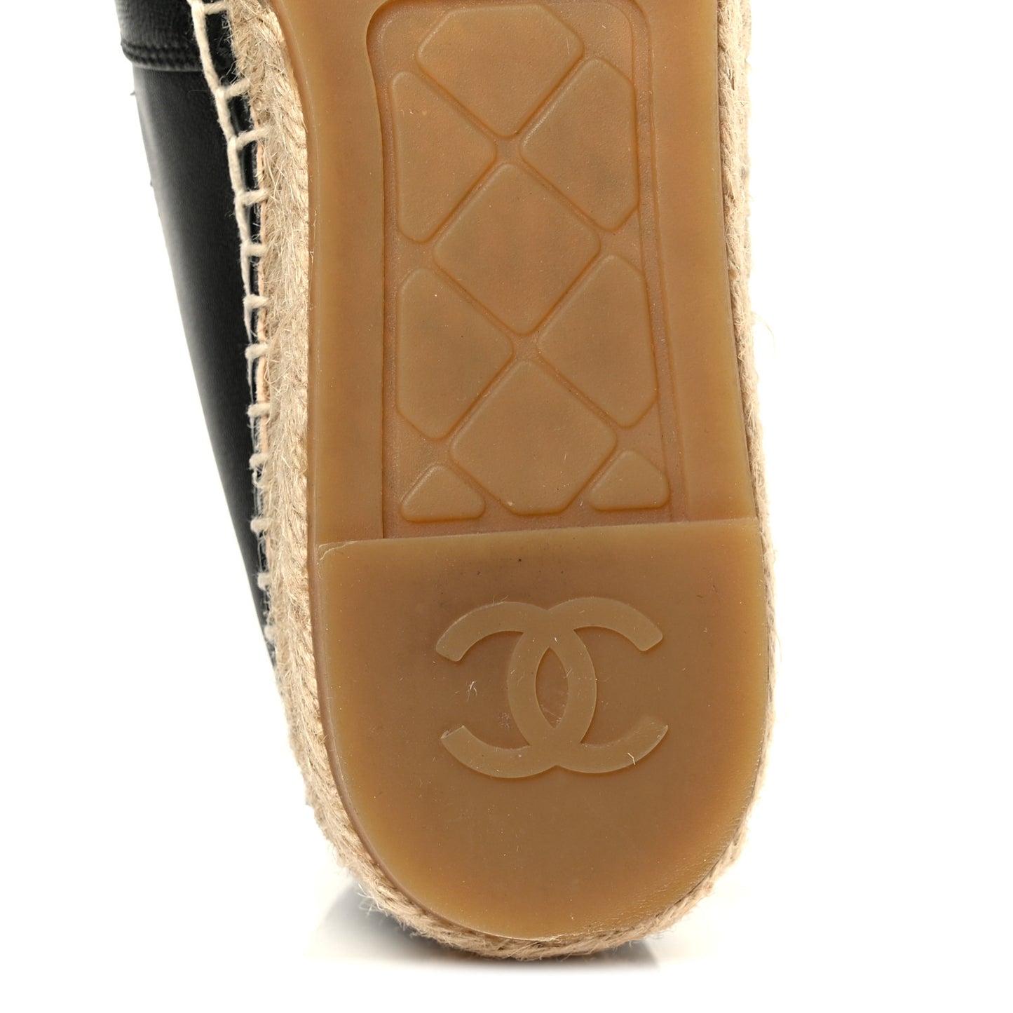 Lambskin CC Espadrilles 38 Black