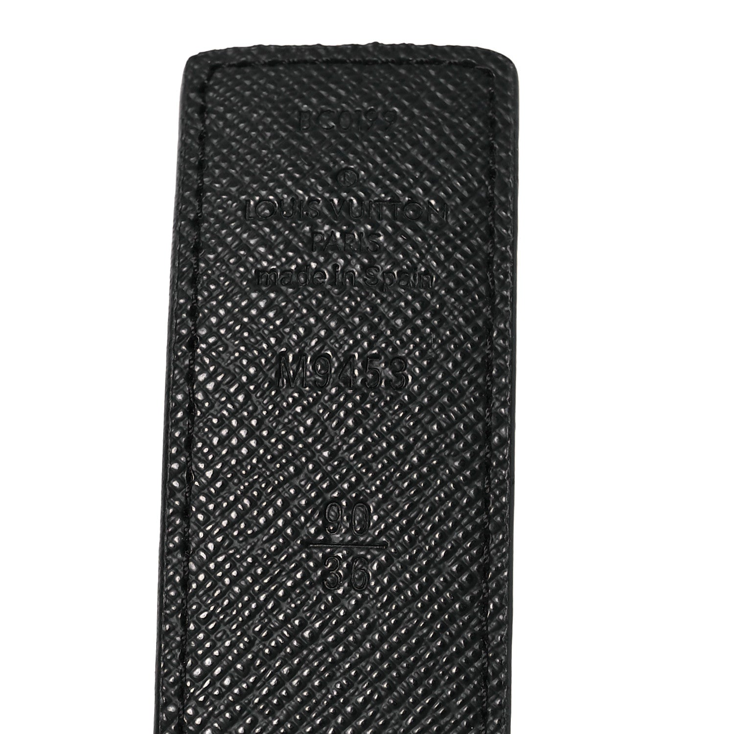 Louis Vuitton Calfskin Monogram 30mm LV Initiales Reversible Belt 90 36 Black 5 of 6
