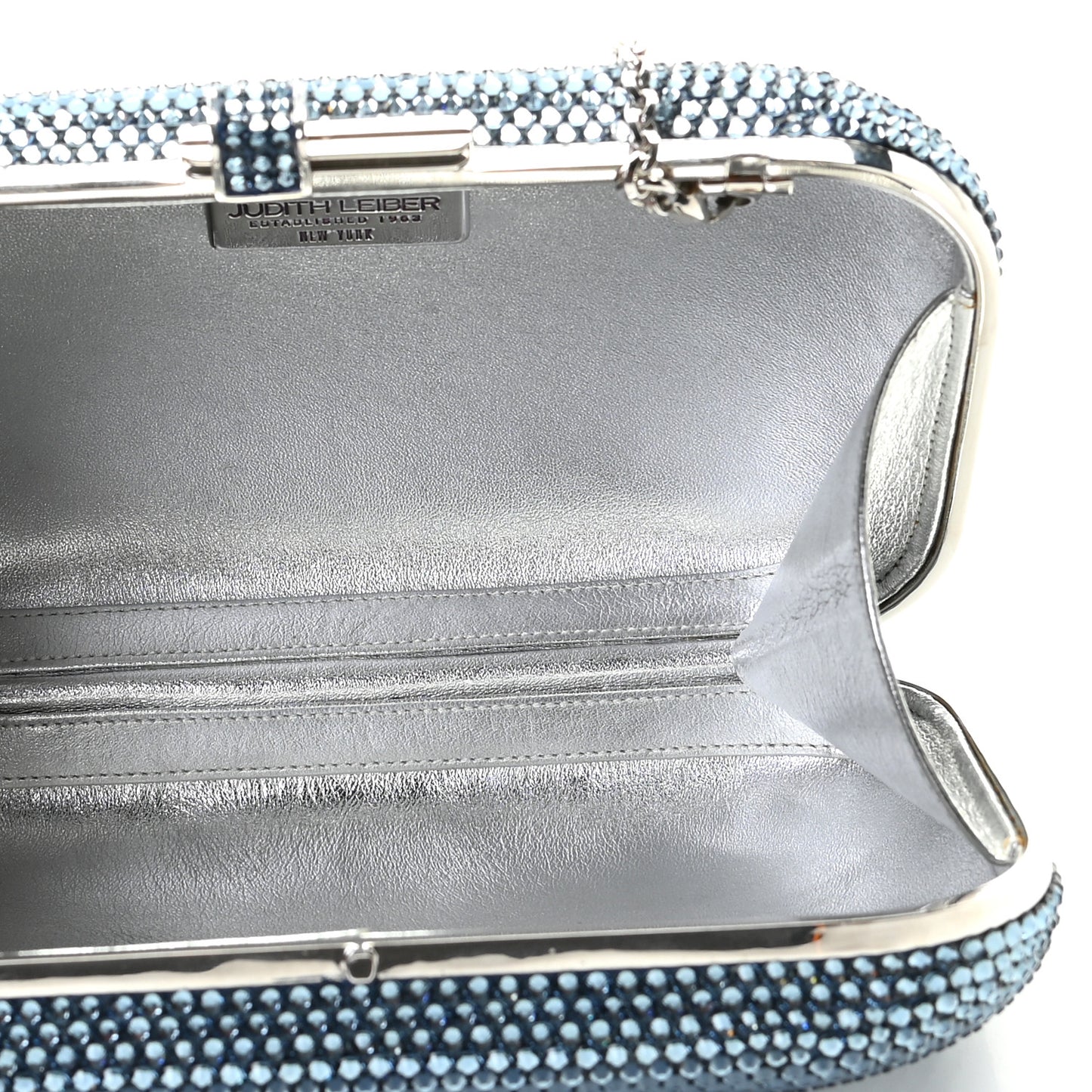 Swarovski Crystal Minaudiere Clutch Blue