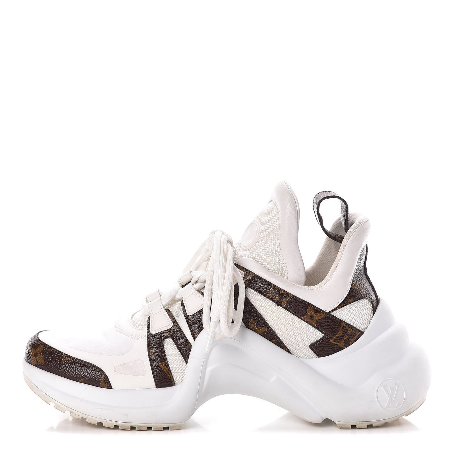 Patent Monogram LV Archlight Sneakers 37.5 White